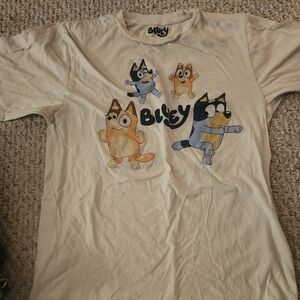 Tan Mens Medium Bluey Tshirt